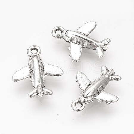 Tibetan Style Alloy Airliner Charms LS-X-TIBE-S311-18AS-LF-1