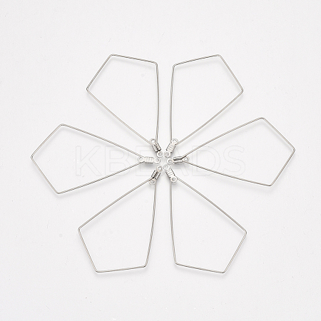 Tarnish Resistant 304 Stainless Steel Wire Pendants LS-STAS-S103-09-1