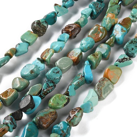 Natural Hubei Turquoise Beads Strands G-P497-01C-51-1