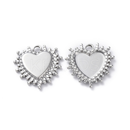 Non-Tarnish 304 Stainless Steel Pendants STAS-P324-17P-1