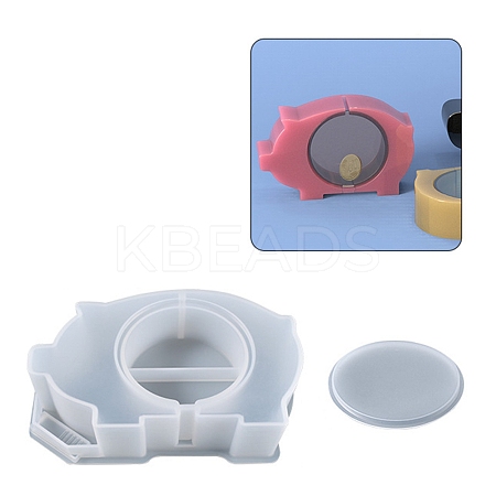 Pig Piggy Bank Silicone Molds DIY-L021-74C-1