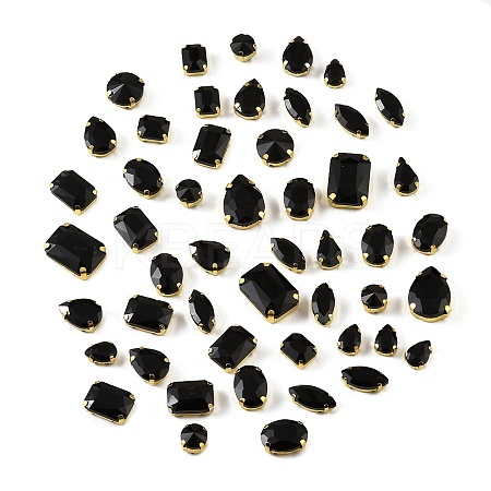 Glass Rhinestone Sew on Rhinestone RB-CBA33FD-01G-01-1