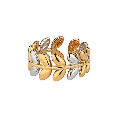 Golden Stainless Steel Open Cuff Rings FW2890-1-1