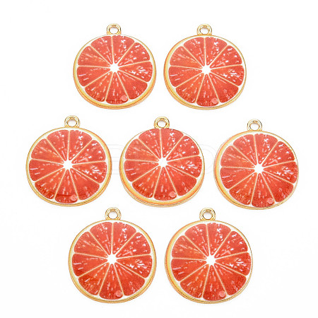 Light Gold Alloy Enamel Pendants LS-X-ENAM-S126-119-1