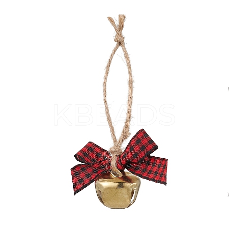 Iron Bell Pendant Decoration HJEW-JM02248-02-1