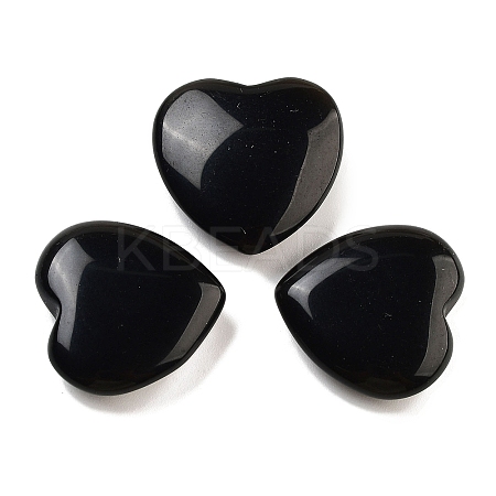 Heart Natural Obsidian Palm Stones G-C134-06A-18-1