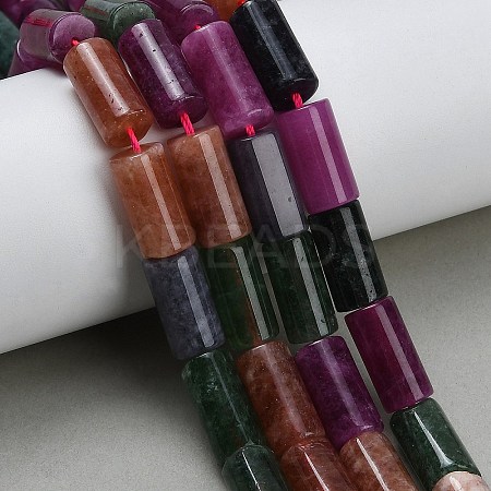 Dyed Natural Malaysia Jade Beads Strands G-C285-B01-01C-1