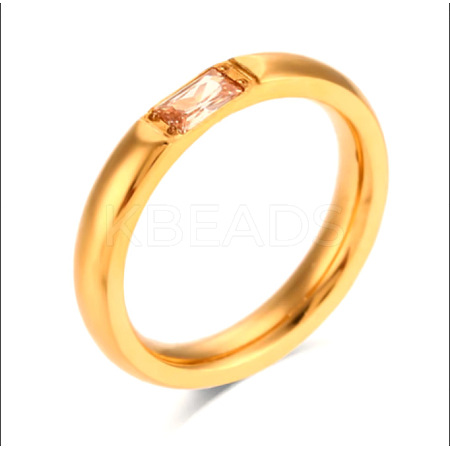 304 Stainless Steel Pave Cubic Zirconia Finger Rings FS-WG61B2A-31-1