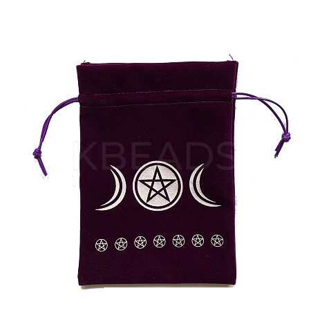 Velvet Tarot Cards Storage Bags ZODI-PW0002-01H-01-1