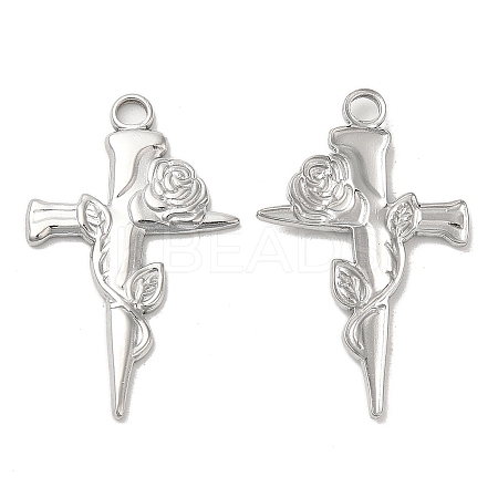 Non-Tarnish 304 Stainless Steel Pendants LS-STAS-L020-028P-1