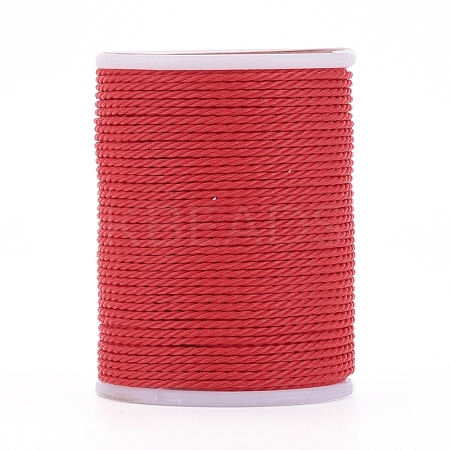 Round Waxed Polyester Cord X-YC-G006-01-1.0mm-15-1