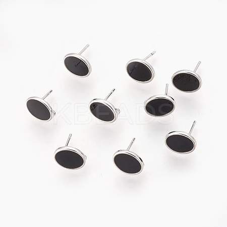 Brass Stud Earring Findings LS-KK-P153-22P-01-NF-1