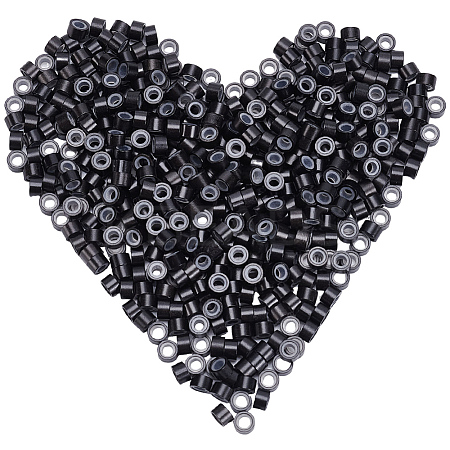 500Pcs Silicone Hair Coil Cuffs OHAR-SP0001-14B-1