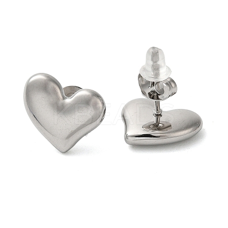 Non-Tarnish 304 Stainless Steel Stud Earrings EJEW-U001-05P-02-1