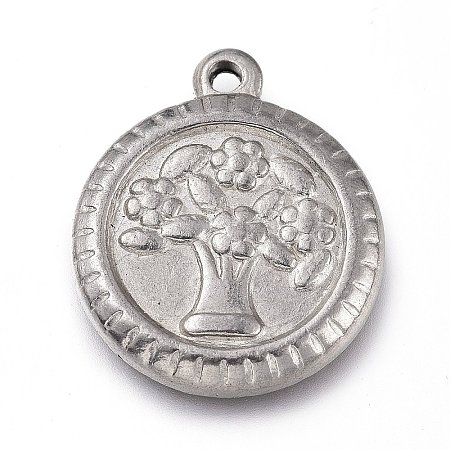 Non-Tarnish 304 Stainless Steel Pendants STAS-Z014-04P-1
