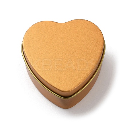 Tinplate Iron Heart Shaped Candle Tins CON-NH0001-02B-1