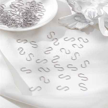 100Pcs 304 Stainless Steel S Hook Clasps FIND-LP0003-44-1