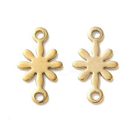 304 Stainless Steel Flower Connector Charms STAS-S172-04G-1