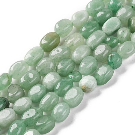 Natural Green Aventurine Beads Strands G-G146-A33-01-1