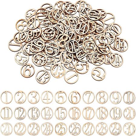 Wood Cabochons WOOD-WH0017-03-1