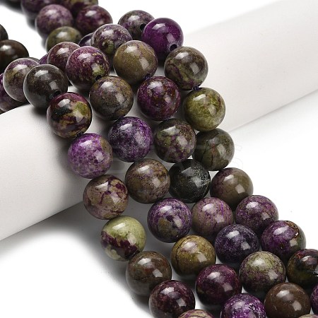Natural Atlantisite Stichtite Beads Strands G-Z110-C06-10mm-1
