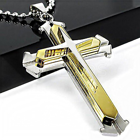 Cross Alloy Pendant Necklaces for Men FS-WG5CDA8-04-1