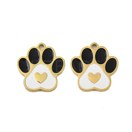 304 Stainless Steel Enamel Pendants STAS-L302-24G-02-1