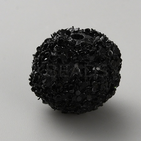 Opaque Acrylic Glitter Beads FIND-CJC0010-111A-12-1