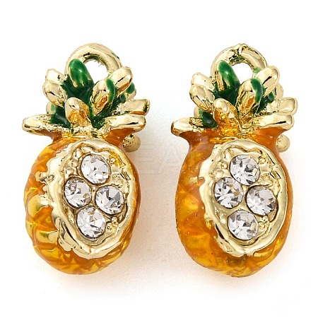 Alloy Enamel With Rhinestone Pendants PALLOY-S032-02A-1