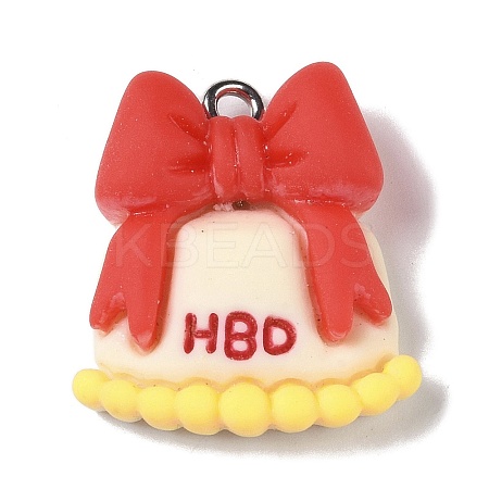 Opaque Resin Pendants RESI-S403-03J-1