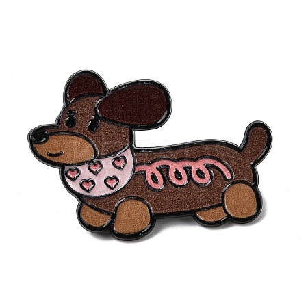 Dachshund Enamel Pins JEWB-D310-03EB-02-1
