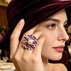 Zinc Alloy Enamel Cuff Open Rings for Women WZ6536-3-1