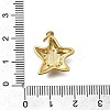 Brass Micro Pave Cubic Zirconia Pendants KK-D431-021B-01G-3