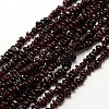 Natural Garnet Beads Strands X-G-P035-18-1