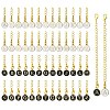 52Pcs 52 Styles Alloy Enamel Pendant Decorations HJEW-CJ00016-1