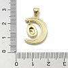 Brass Micro Pave Clear Cubic Zirconia Pendants KK-A221-02B-G-3