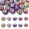 20Pcs 5 Colors Transparent Resin European Rondelle Beads RPDL-YW0001-13B-1