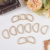 20Pcs Iron D Rings IFIN-SP0001-21B-LG-3
