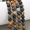 Dyed Natural Malaysia Jade Beads Strands G-G021-02B-25-5