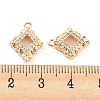 Brass Micro Pave Cubic Zirconia Pendants KK-E090-16G-3