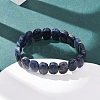 Natural Sodalite Faceted Beaded Stretch Bracelets for Women BJEW-K251-07C-2