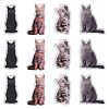 12Pcs 4 Styles Printed Acrylic Pendants OACR-TA0004-14A-2