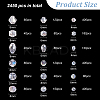 2450Pcs 18 Styles Electroplate Glass Beads EGLA-WR0001-05-2