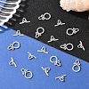 50Sets Ring Tibetan Style Alloy Toggle Clasps FIND-YW0009-76-4