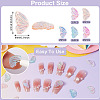 125Pcs 5 Colors Resin Cabochons MRMJ-TA0001-34-3