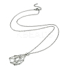 Tarnish Resistant 304 Stainless Steel Macrame Pouch Braided Gemstone Holder X-NJEW-JN04468-07-1