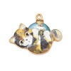 Christmas Alloy Enamel Pendants ENAM-K069-43E-01-1