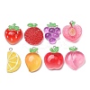 Fruit Theme Opaque Resin Imitation Food Pendants RE-CBA49A8-04-1