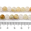 Natural Green Banded Calcite(Afghan Jade) Beads Strands G-B130-6mm-01-5