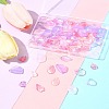 100Pcs 10 Styles Transparent Spray Painted Glass Pendants GLAA-FS0002-16-9